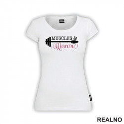 Muscles And Mascara - White And Pink - Trening - Majica Muscles And Mascara - White And Pink - Trening - Majica