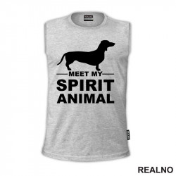 Meet My Spirit Animal - Jazavičar - Pas - Dog - Majica