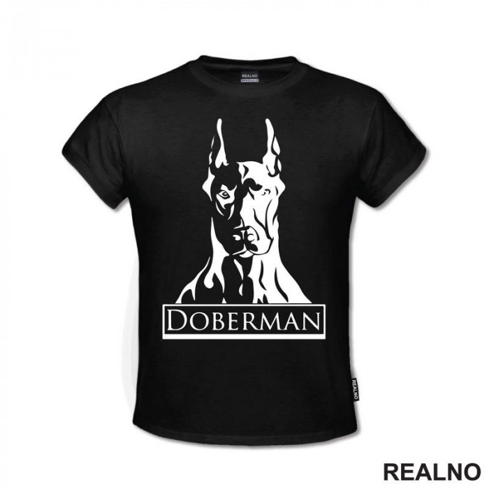 Doberman Silhouette - Pas - Dog - Majica