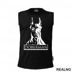 Doberman Silhouette - Pas - Dog - Majica