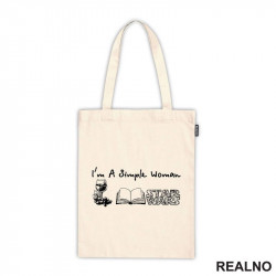 It's A Simple Woman - Wine, Books And Star Wars - Symbols - Geek - Ceger