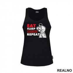 Eat, Sleep, Boxing, Repeat - Box - Sport - Majica