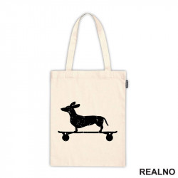 Dacshund On Skate - Silhouette - Jazavičar - Pas - Dog - Ceger