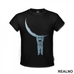 The Astronaut And The Half Moon - Space - Svemir - Majica