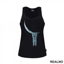 The Astronaut And The Half Moon - Space - Svemir - Majica