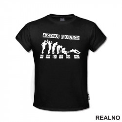 Alcohol Evolution - Humor - Majica