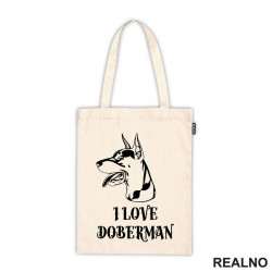 I Love Doberman - Portret - Pas - Dog - Ceger