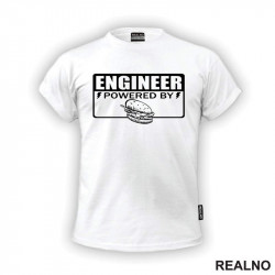 Engineer Powered By - Sendvič - Geek - Majica