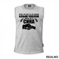 Pitao sam Boga da me napravi boljim covekom poslao mi je sina - Mama i Tata - Ljubav - Majica Pitao sam Boga da me napravi boljim covekom poslao mi je sina - Mama i Tata - Ljubav - Majica