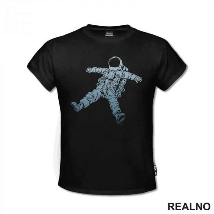 A Floating Astronaut - Silhouette - Space - Svemir - Majica