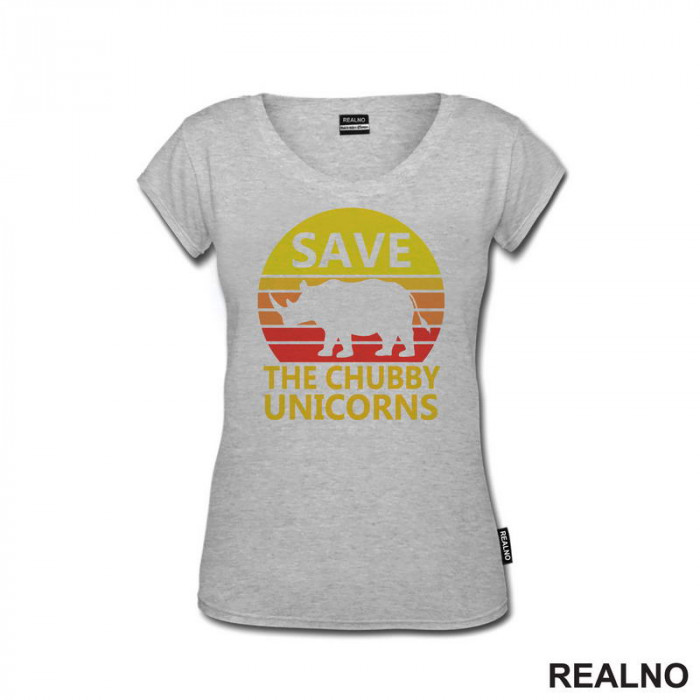 Save The Chubby Unicorns - Colors - Humor - Majica