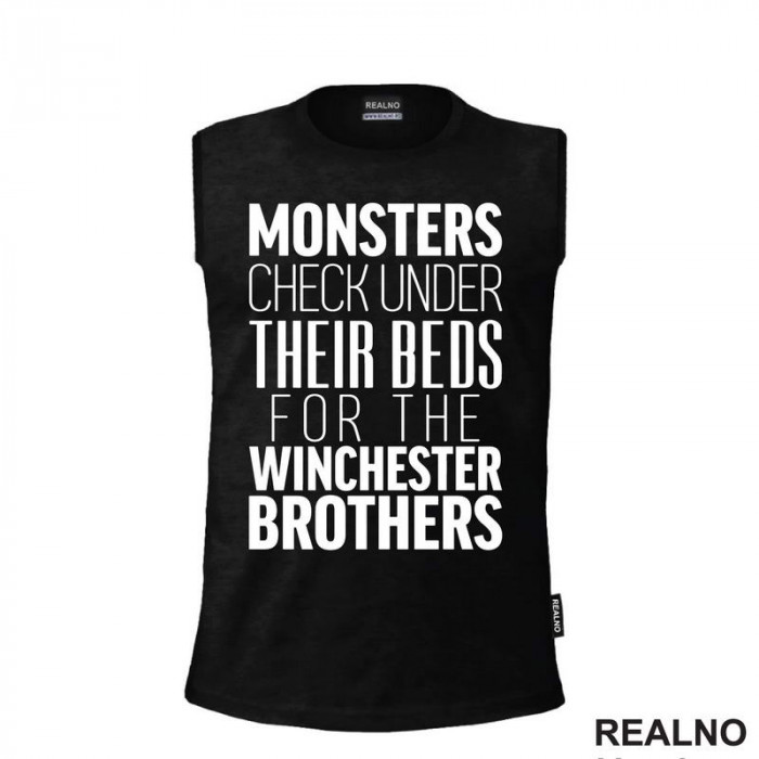 Monster Check Under Their Beds For The Winchester Brothers - Supernatural - Majica