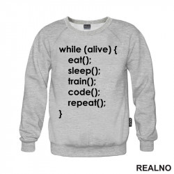 Eat, Sleep, Train, Code, Repeat - Geek - Duks