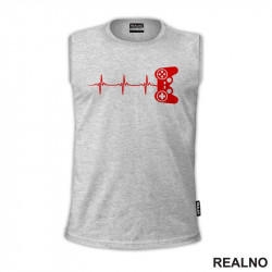 Joystick Beat - Red - Games - Majica