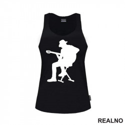 Playing Guitar - Silhouette - Muzika - Majica