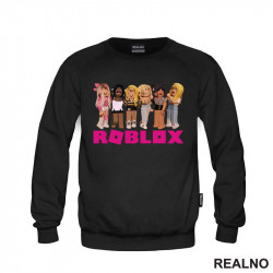 OUTLET - Crni duks bez kapuljače dečiji model veličine 8 - Roblox OUTLET - Crni duks bez kapuljače dečiji model veličine 8 - Roblox