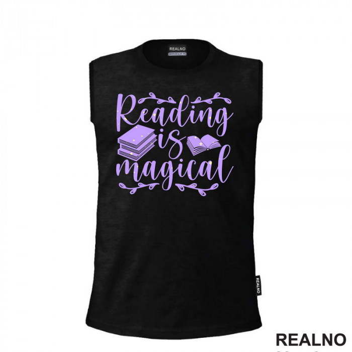 Reading Is Magical - Purple - Books - Čitanje - Knjige - Majica