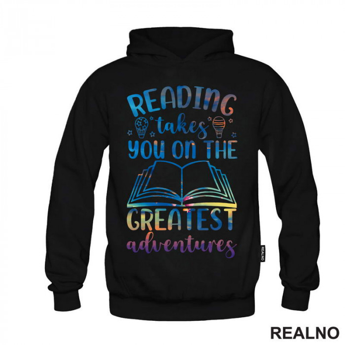 Reading Takes You On The Greatest Adventures - Open - Colors - Books - Čitanje - Knjige - Duks