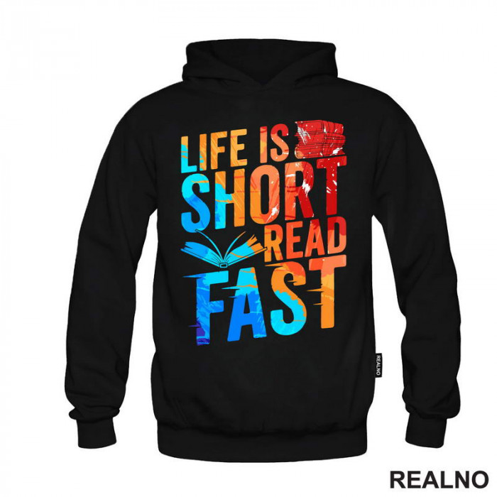 Life Is Short Read Fast - Colors - Books - Čitanje - Knjige - Duks Life Is Short Read Fast - Colors - Books - Čitanje - Knjige - Duks