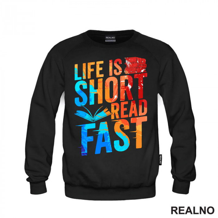Life Is Short Read Fast - Colors - Books - Čitanje - Knjige - Duks Life Is Short Read Fast - Colors - Books - Čitanje - Knjige - Duks