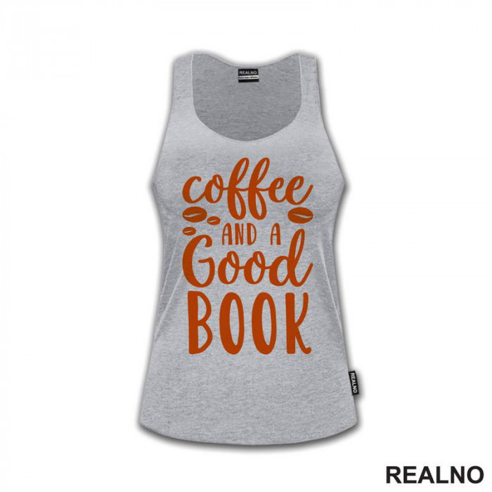 Coffee And A Good Book - Brown - Books - Čitanje - Knjige - Majica