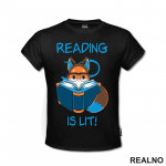 Reading Is Lit - Books - Čitanje - Knjige - Majica