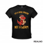 I'm A Book Dragon Not A Worm - Red Dragon - Books - Čitanje - Knjige - Majica