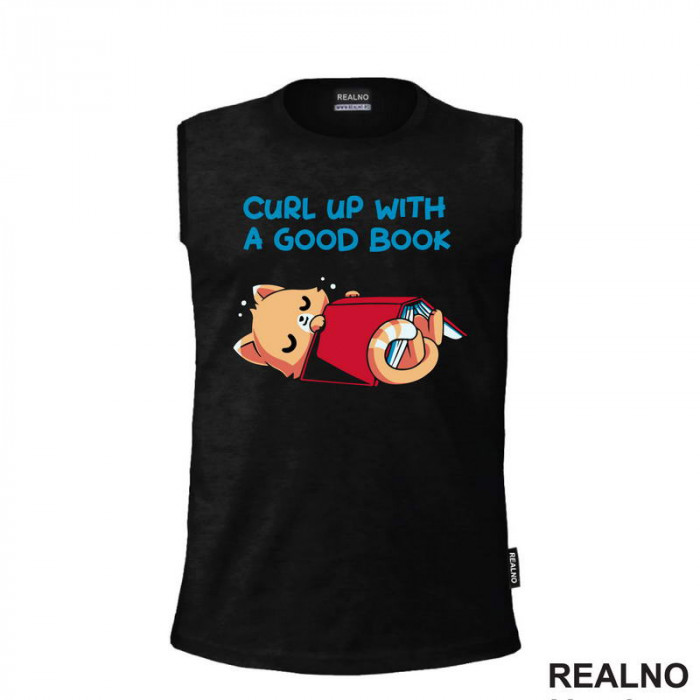 Curl Up With A Good Book - Books - Čitanje - Knjige - Majica