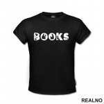 Books - Symbols - Books - Čitanje - Knjige - Majica