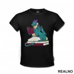 Dragon Reading - Books - Čitanje - Knjige - Majica