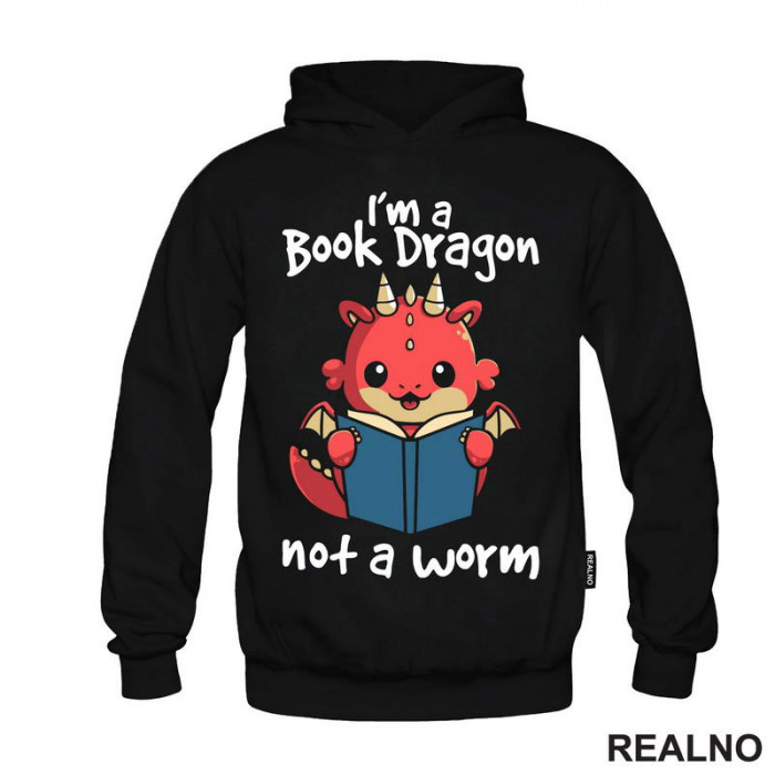 I'm A Book Dragon Not A Worm - Baby Dragon - Books - Čitanje - Knjige - Duks
