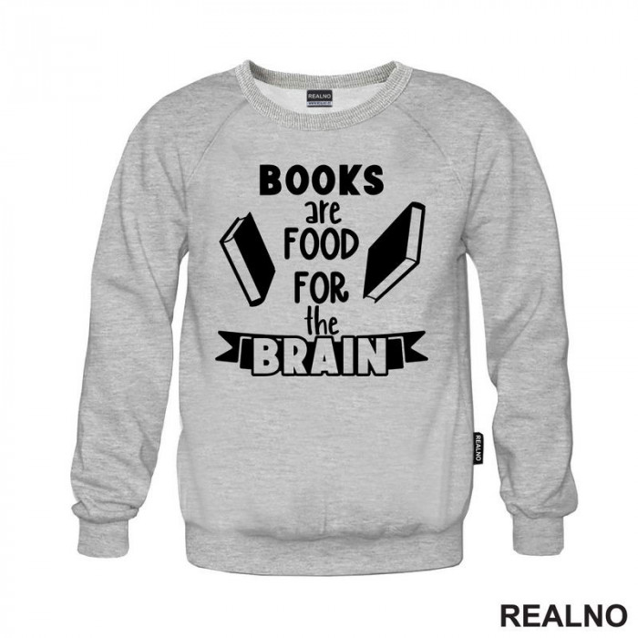 Books Are Food For The Brain - Books - Čitanje - Knjige - Duks