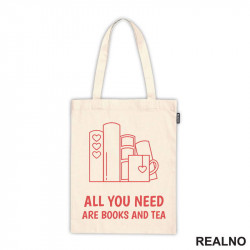 All You Need Are Books And Tea - Red - Books - Čitanje - Knjige - Ceger