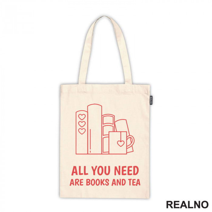 All You Need Are Books And Tea - Red - Books - Čitanje - Knjige - Ceger