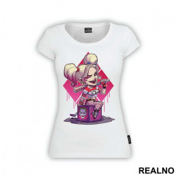 Sitting On A Joker Box - Harley Quinn - Majica Sitting On A Joker Box - Harley Quinn - Majica