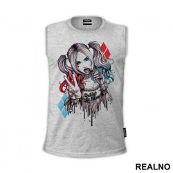 Dripping Portrait - Harley Quinn - Majica