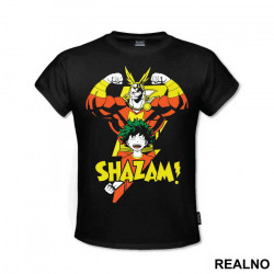 All Might And Deku Shazam - My Hero Academia - Majica