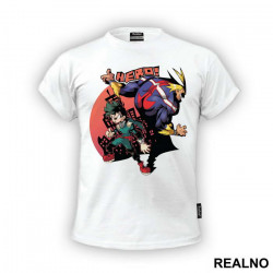 Deku And All Might City - My Hero Academia - Majica