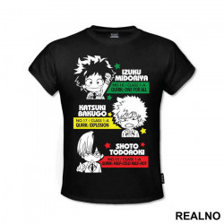 Chibi Deku, Bakugo And Todoroki - My Hero Academia - Majica