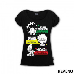 Chibi Deku, Bakugo And Todoroki - My Hero Academia - Majica