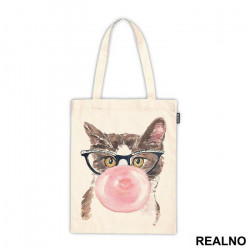 Cat Blowing Bubblegum Balloons - Mačke - Životinje - Ceger