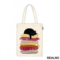 Black Cat Sleeping On Pillows - Mačke - Životinje - Ceger