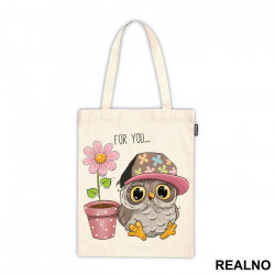 For You - Owl And Pink Flower - Životinje - Ceger