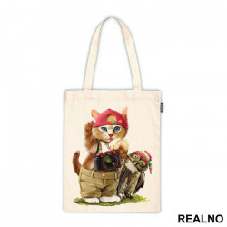 Cat And An Owl Friends - Životinje - Ceger