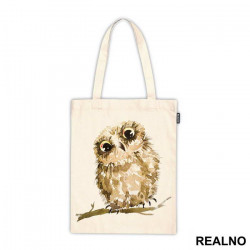 Brown Owl On A Branch - Životinje - Ceger