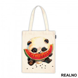 Baby Panda Eating A Slice Of Watermelon - Životinje - Ceger