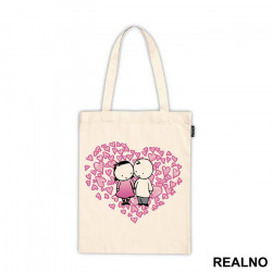 Couple In Pink Hearts - Ljubav - Ceger