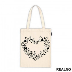 Music Notes In Shape Of A Heart - Muzika - Ceger