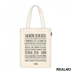 Salmon Skin Roll Text - Friends - Prijatelji - Ceger