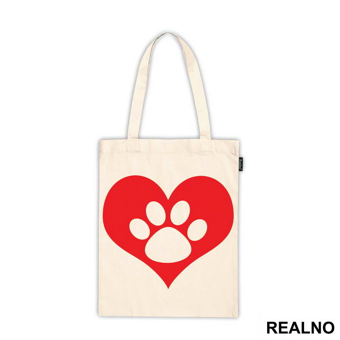 Red Heart And Paw - Pas - Dog - Ceger